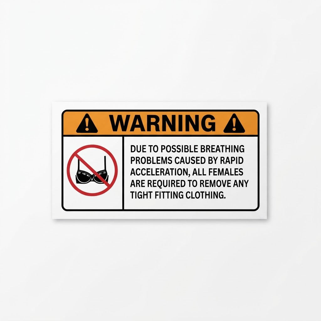 WARNING: Remove Tight Fitting Clothing
